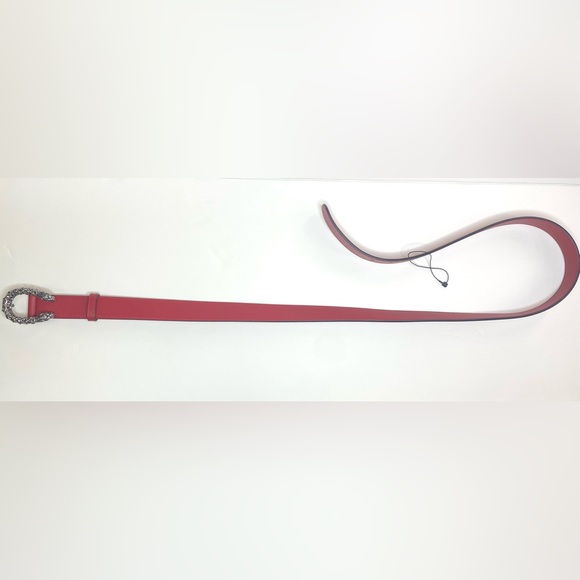 Iconic Dionysus Leather Belt Tiger head buckle encrusted with crystals. - Picture 8 of 10